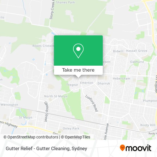 Gutter Relief - Gutter Cleaning map
