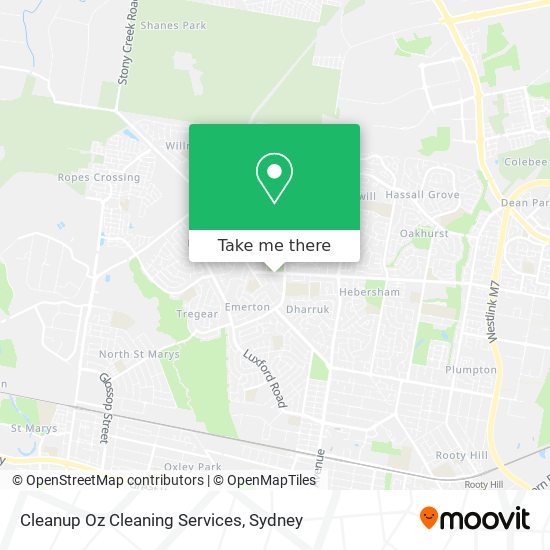 Cleanup Oz Cleaning Services map