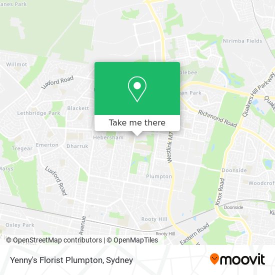 Yenny's Florist Plumpton map