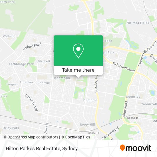 Hilton Parkes Real Estate map