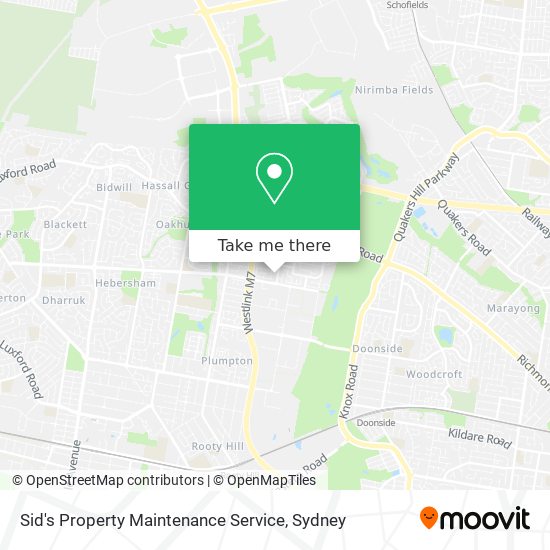 Mapa Sid's Property Maintenance Service