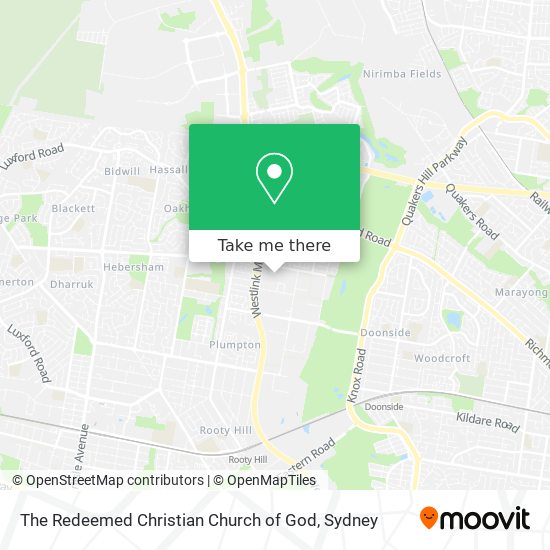 The Redeemed Christian Church of God map