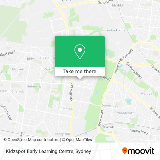 Mapa Kidzspot Early Learning Centre