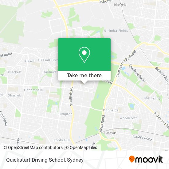 Quickstart Driving School map