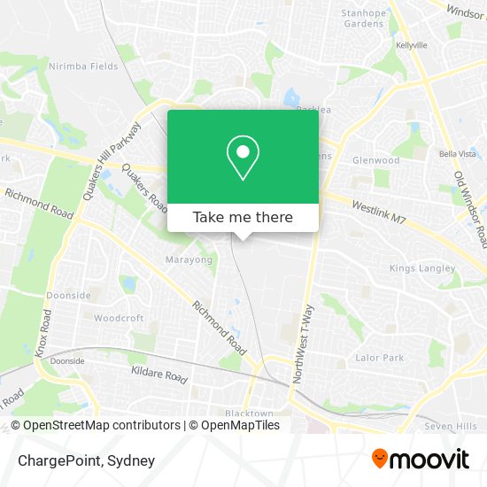 Mapa ChargePoint