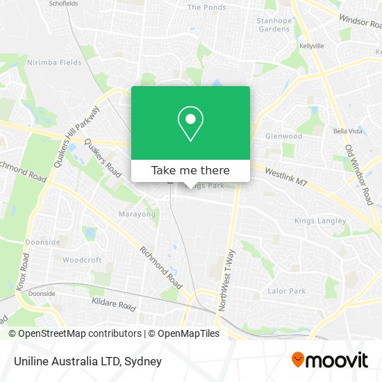 Uniline Australia LTD map