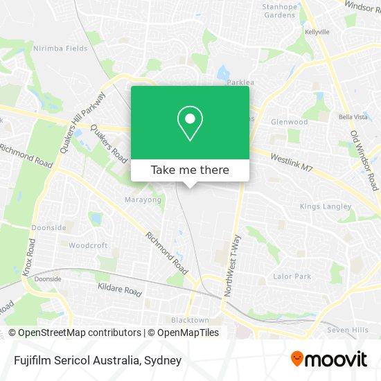 Fujifilm Sericol Australia map