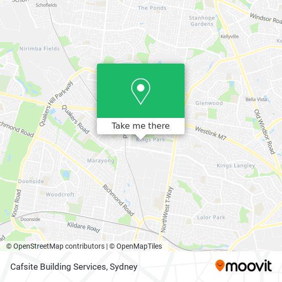 Cafsite Building Services map