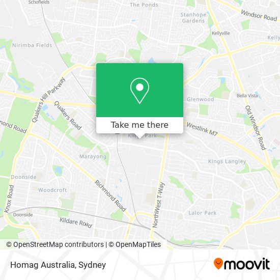 Homag Australia map