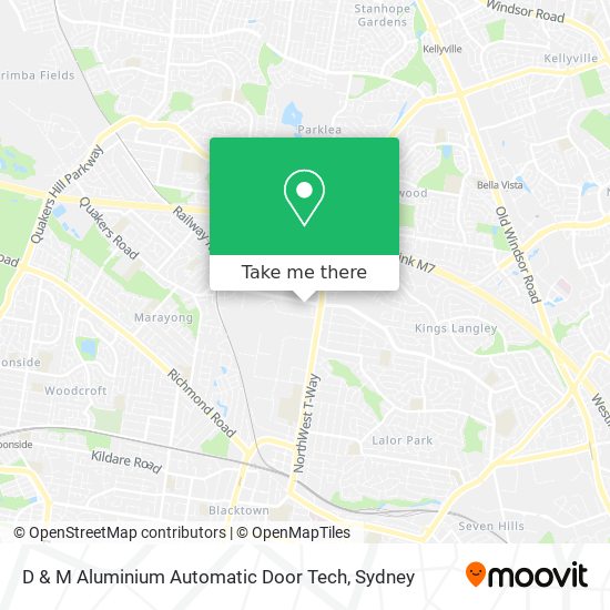 D & M Aluminium Automatic Door Tech map