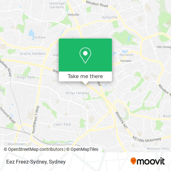 Mapa Eez Freez-Sydney
