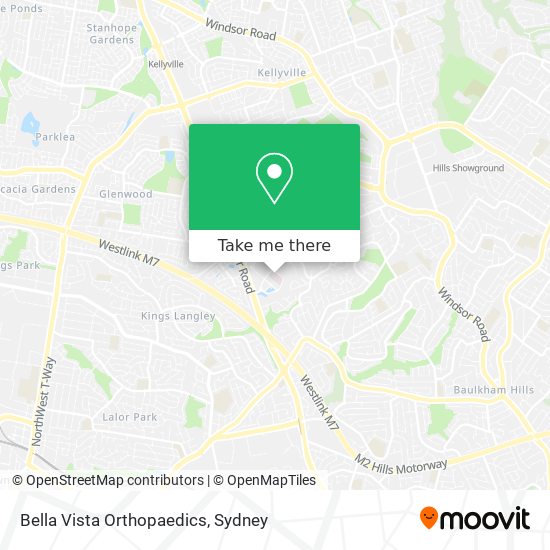 Mapa Bella Vista Orthopaedics