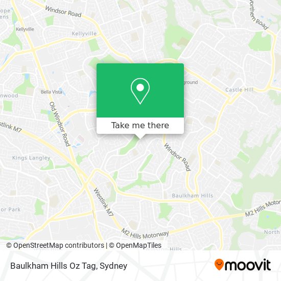 Mapa Baulkham Hills Oz Tag