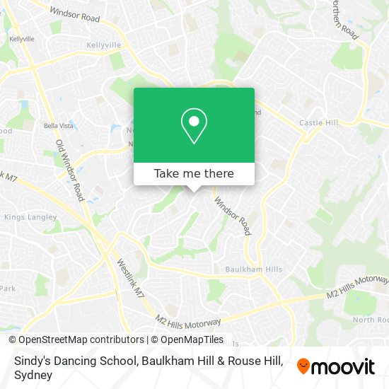 Mapa Sindy's Dancing School, Baulkham Hill & Rouse Hill