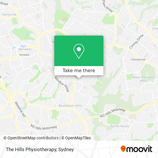 Mapa The Hills Physiotherapy