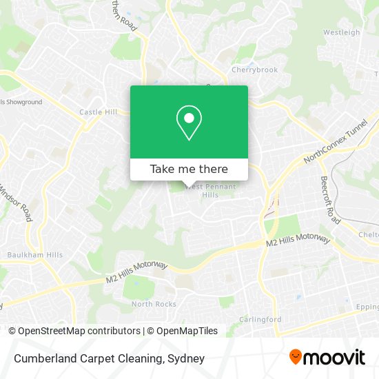 Cumberland Carpet Cleaning map