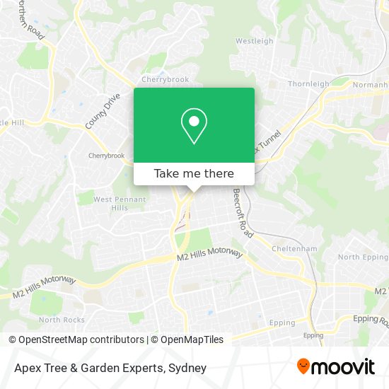 Mapa Apex Tree & Garden Experts