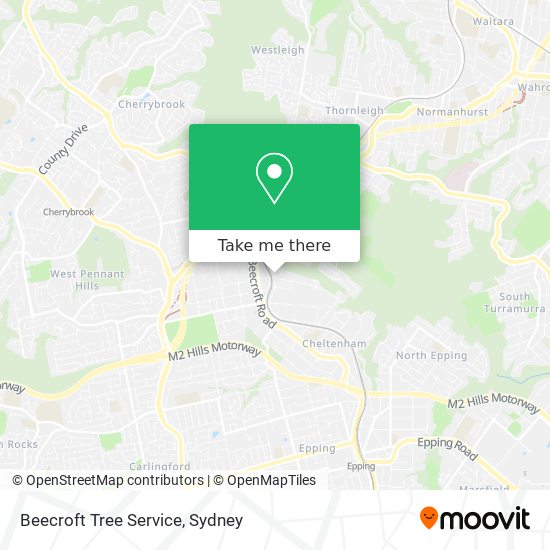 Beecroft Tree Service map