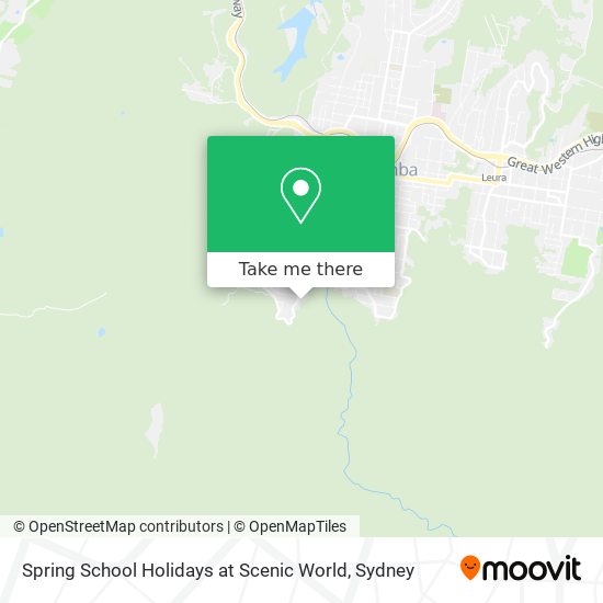 Mapa Spring School Holidays at Scenic World