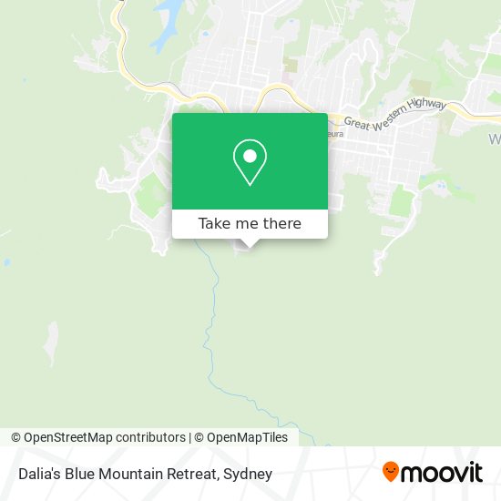 Mapa Dalia's Blue Mountain Retreat