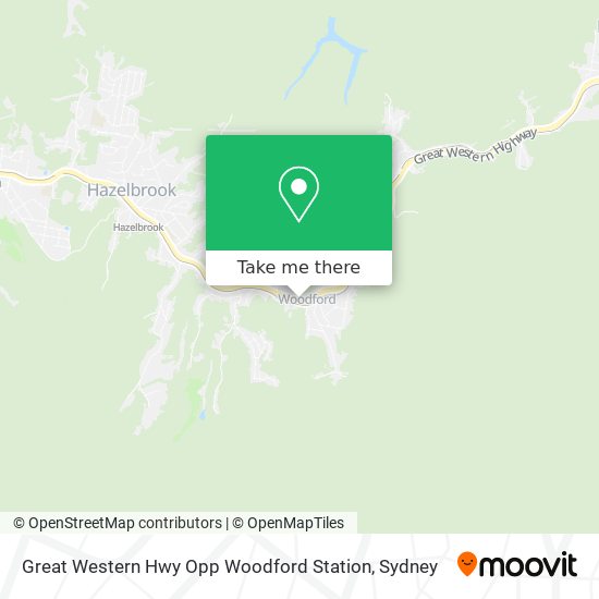 Great Western Hwy Opp Woodford Station map