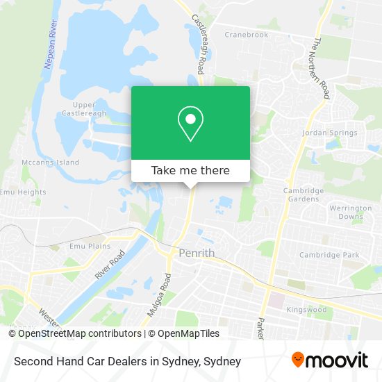 Mapa Second Hand Car Dealers in Sydney