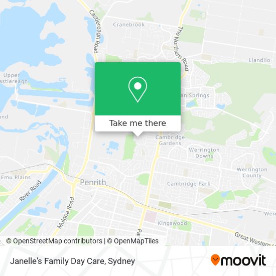 Janelle's Family Day Care map