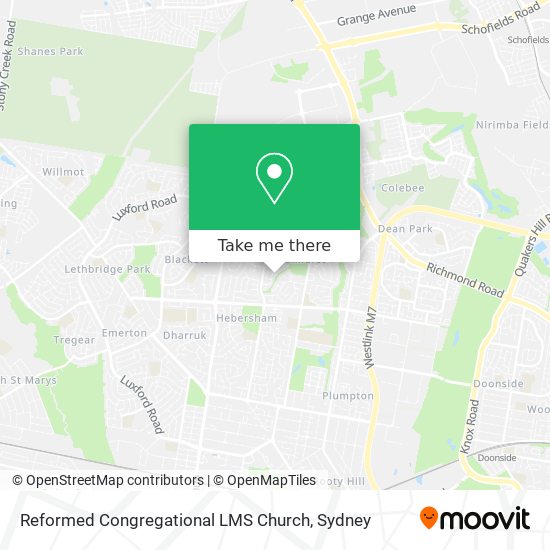 Reformed Congregational LMS Church map