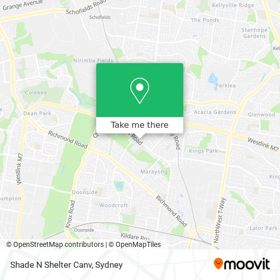 Shade N Shelter Canv map