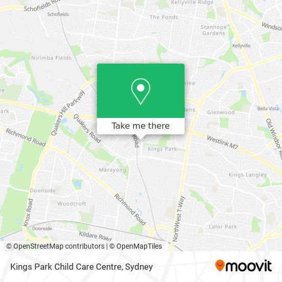 Mapa Kings Park Child Care Centre