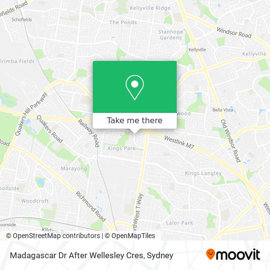 Madagascar Dr After Wellesley Cres map