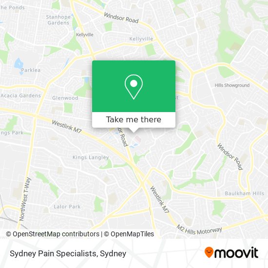 Sydney Pain Specialists map