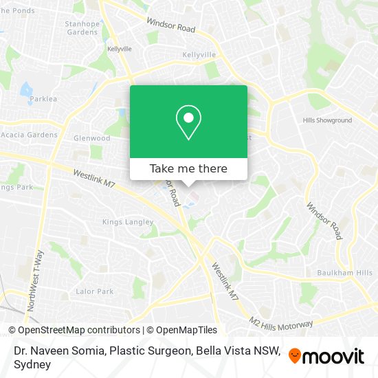 Mapa Dr. Naveen Somia, Plastic Surgeon, Bella Vista NSW