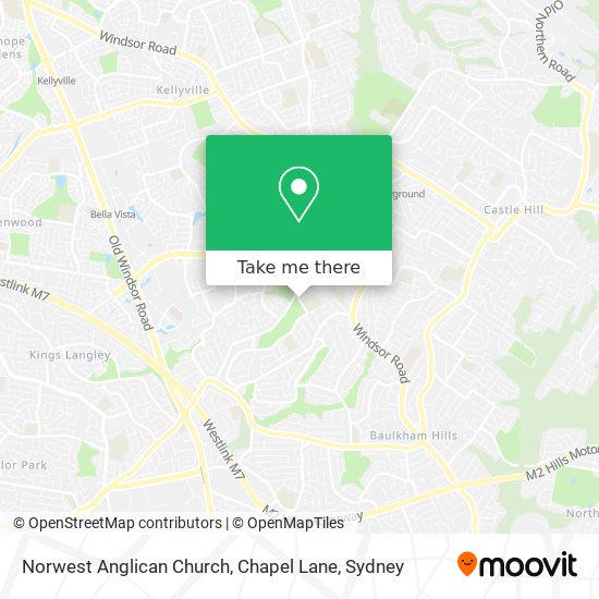 Norwest Anglican Church, Chapel Lane map