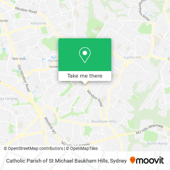 Catholic Parish of St Michael Baukham Hills map