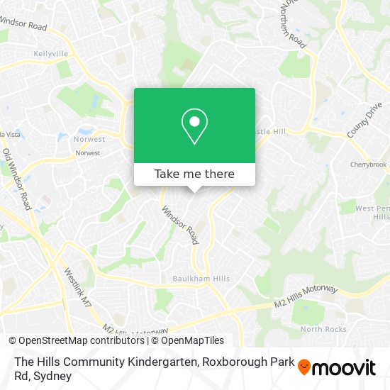 The Hills Community Kindergarten, Roxborough Park Rd map