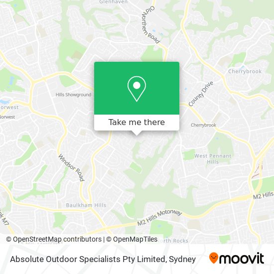 Mapa Absolute Outdoor Specialists Pty Limited