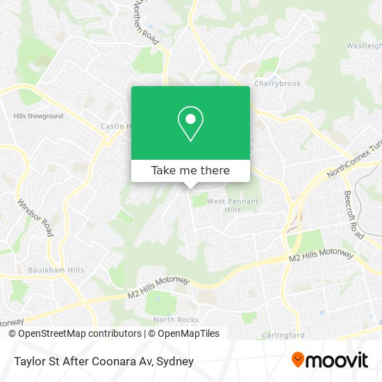 Taylor St After Coonara Av map