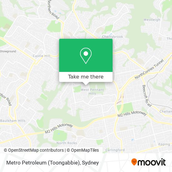 How to get to Metro Petroleum (Toongabbie) in West Pennant Hills by Bus