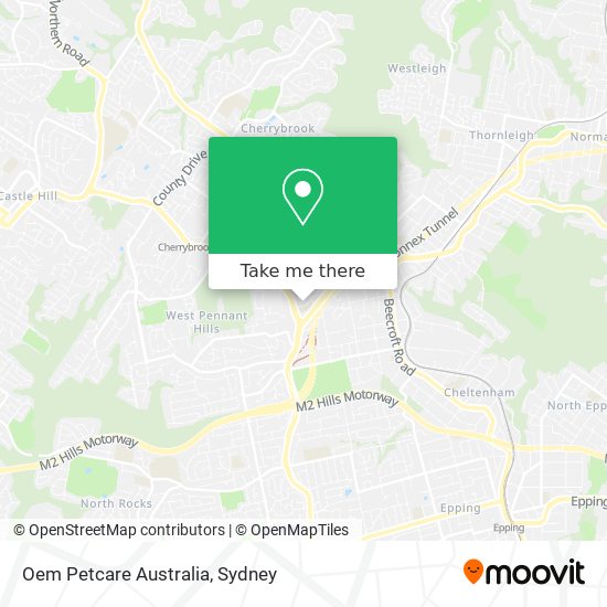 Oem Petcare Australia map