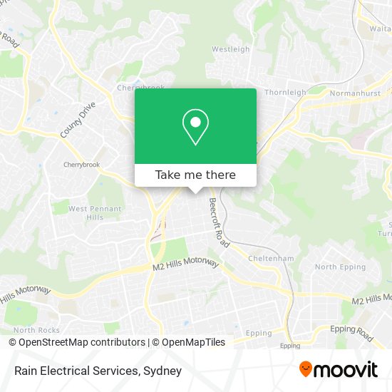 Rain Electrical Services map