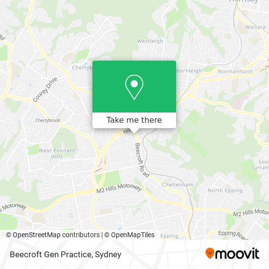 Beecroft Gen Practice map