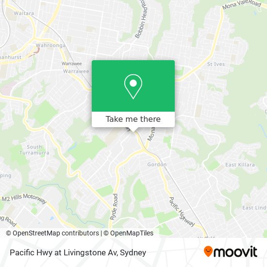 Mapa Pacific Hwy at Livingstone Av