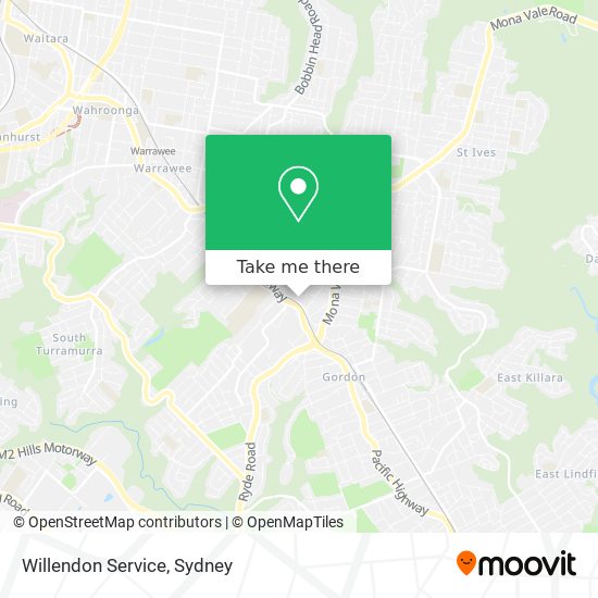 Willendon Service map