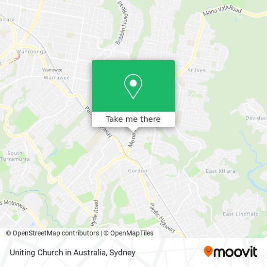 Uniting Church in Australia map