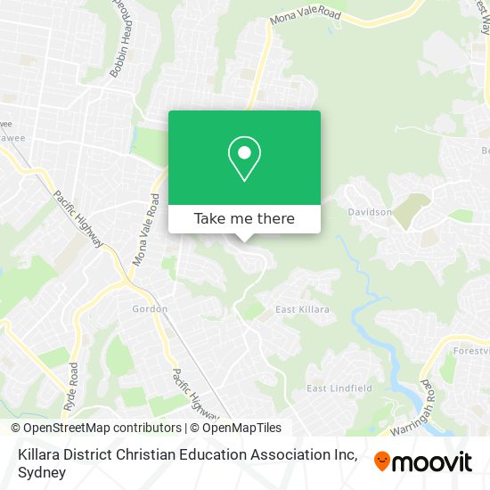 Killara District Christian Education Association Inc map