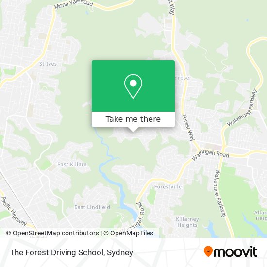 The Forest Driving School map