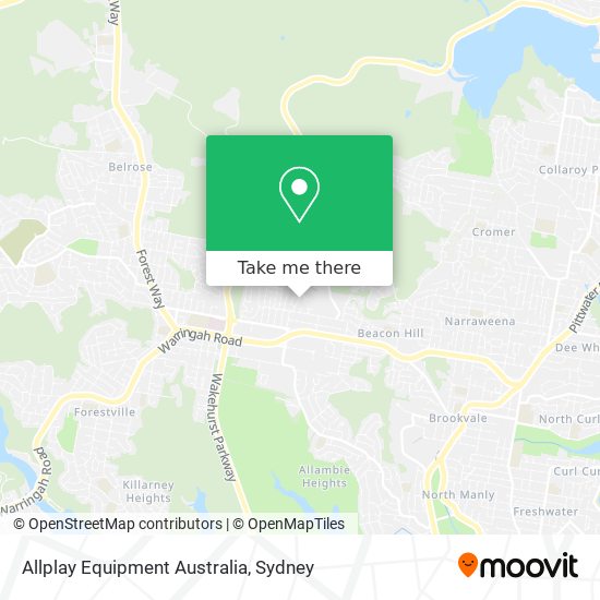 Mapa Allplay Equipment Australia