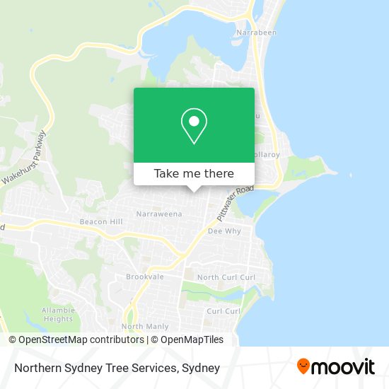 Northern Sydney Tree Services map