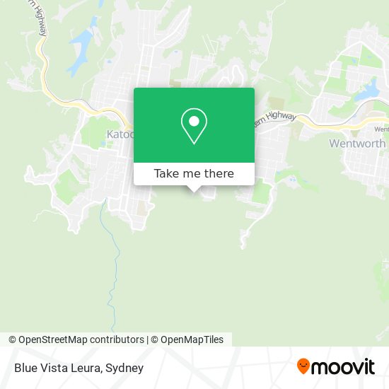 Mapa Blue Vista Leura